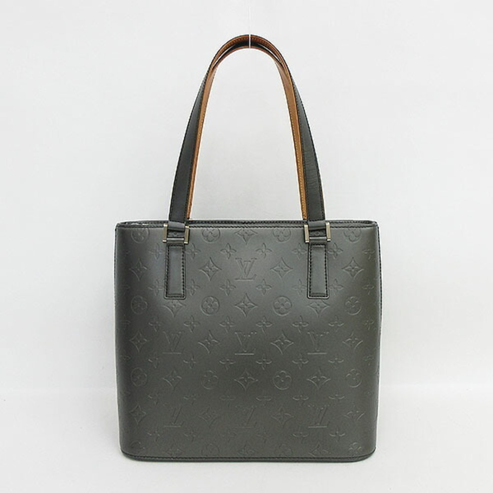 LOUIS VUITTON Monogram Matte Stockton Handbag Noir Black Bag